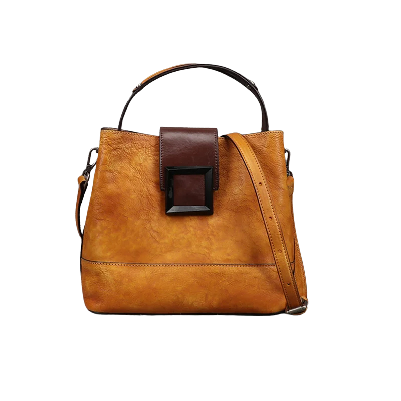 Bolsa Ponteio de Couro Legítimo