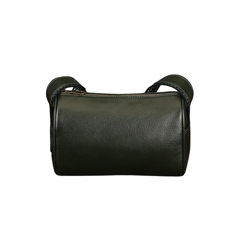 Bolsa de Couro Legítimo de Ombro-Verde