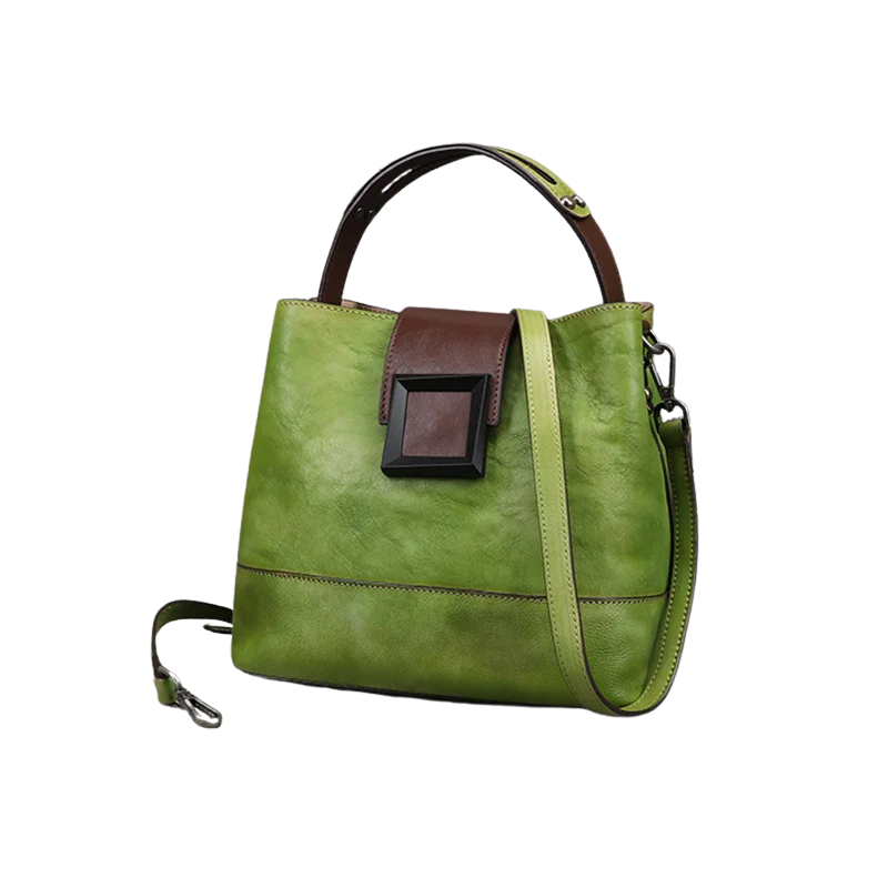 Bolsa Ponteio de Couro Legítimo