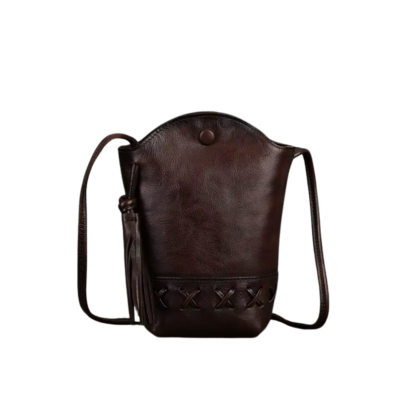 Bolsa de Couro Transversal-Café