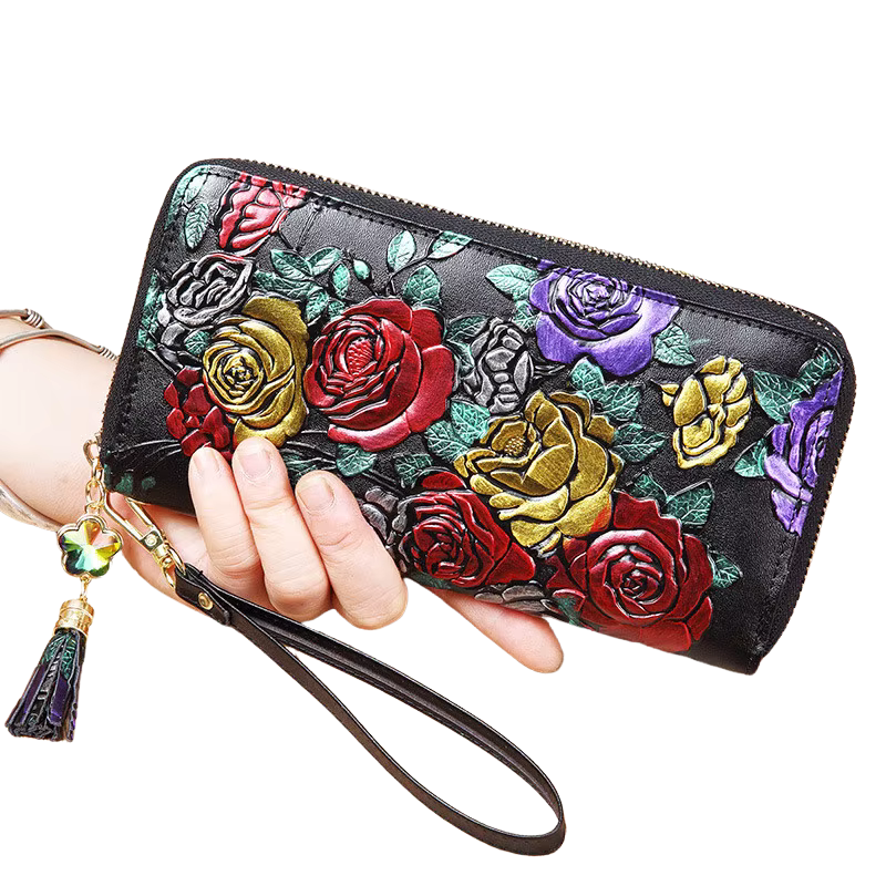 Carteira em Relevo de Couro