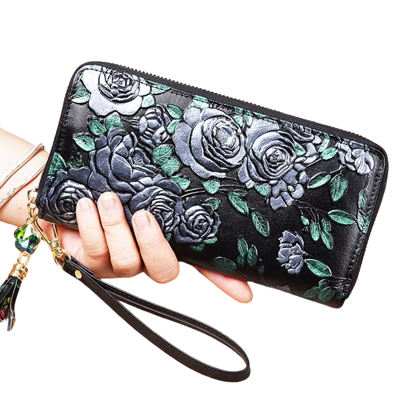 Carteira em Relevo de Couro