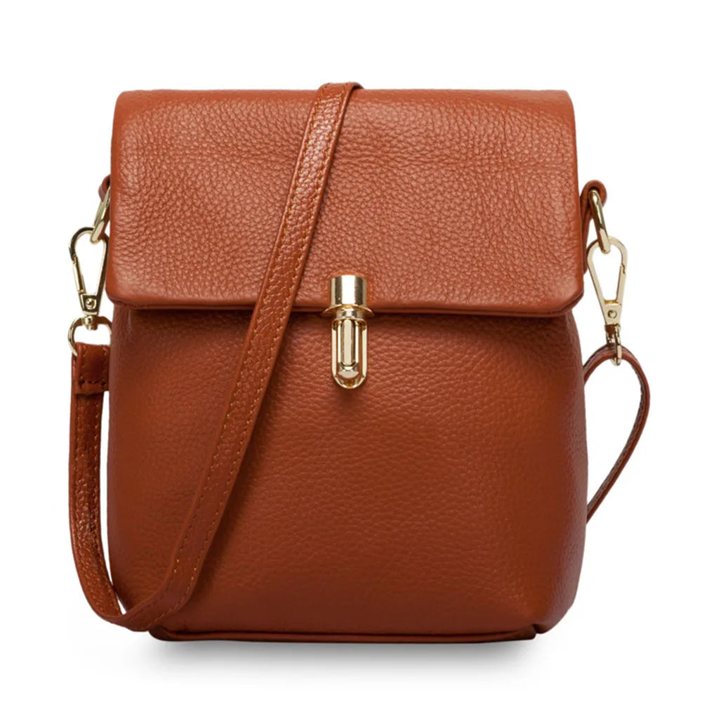 Bolsa de Ombro Pequena-Marrom