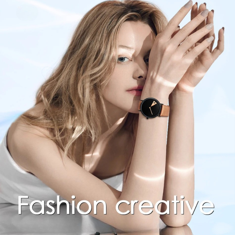 Relógio de Couro Feminino Esportivo