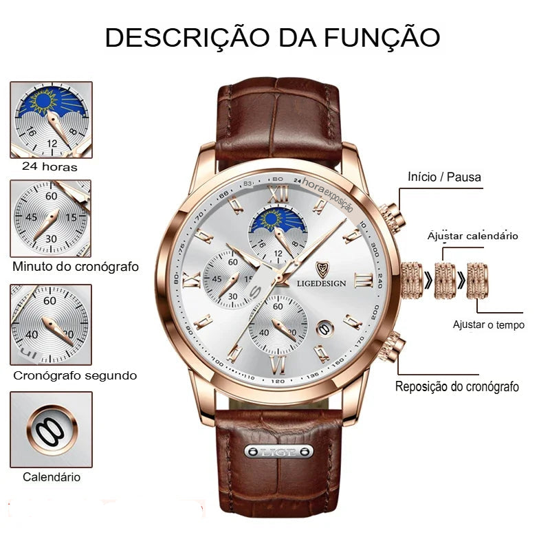 Relógio Feminino de Luxo