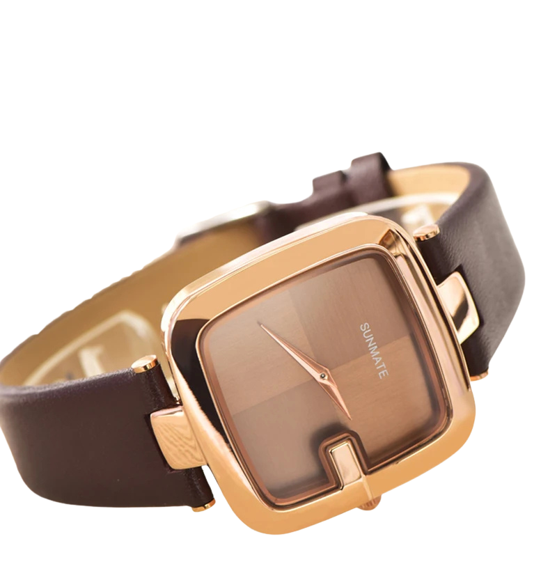 Relógio Feminino Estilo Nórdico Elegante-Marrom