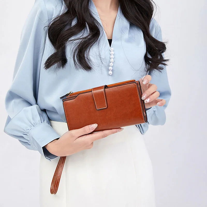 Carteira Longa de Couro PU