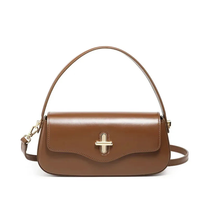 Bolsa de Couro Com Alça Dupla