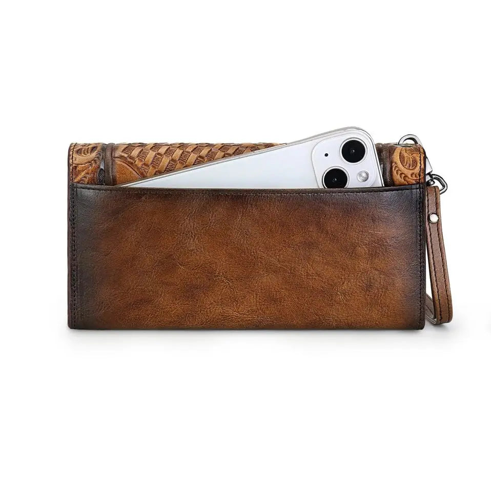 Carteira de Couro Longa