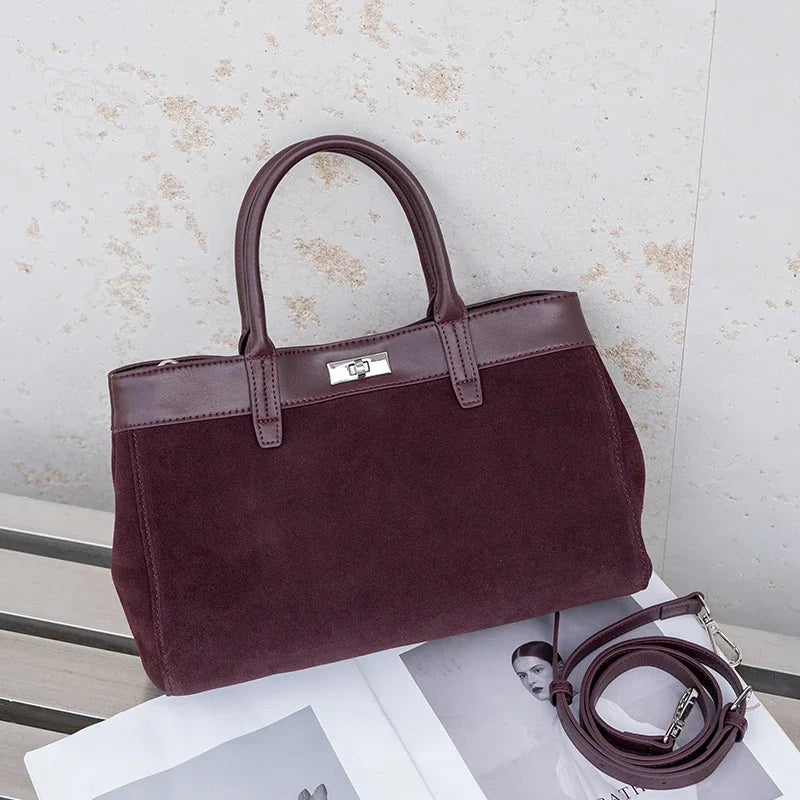 Bolsa Tote de Camurça Clássica