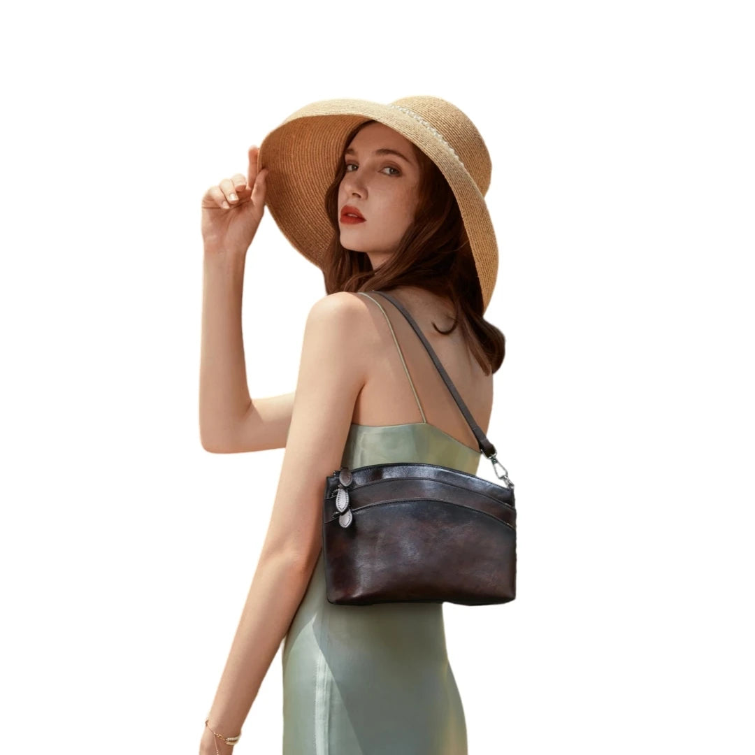 Bolsa de Ombro de Couro Legítimo