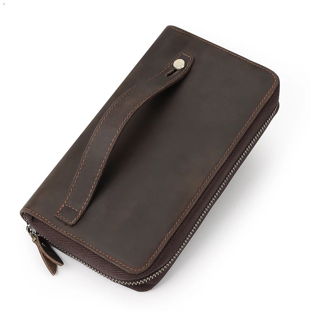 Carteira Feminina de Couro Com Alça