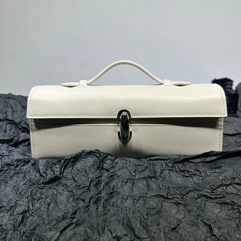 Bolsa Feminina de Couro Baguete