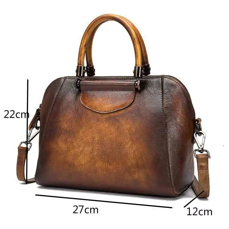 Bolsa de Couro Retrô Artesanal