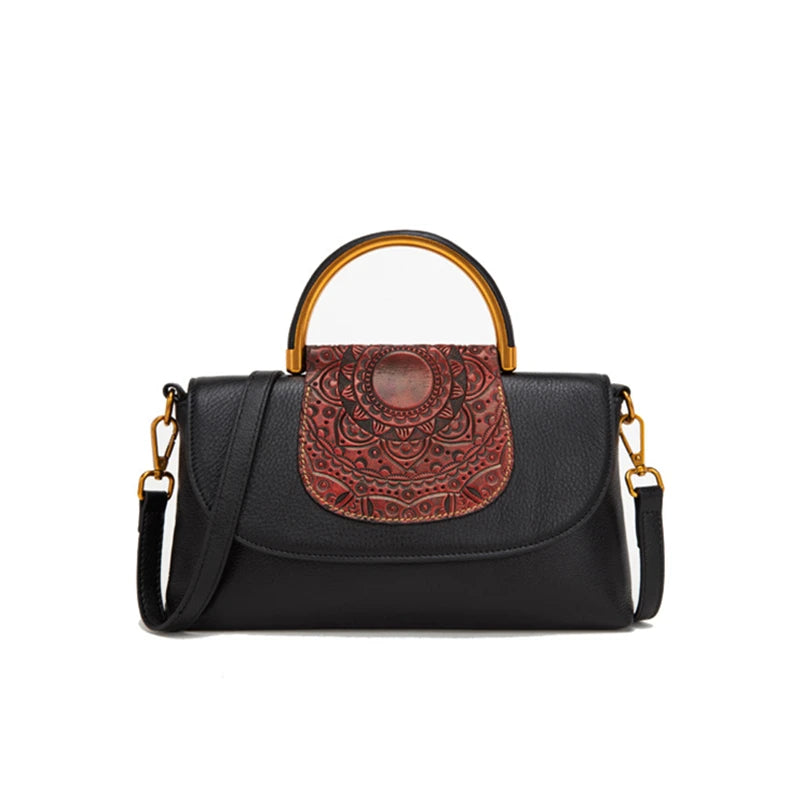 Bolsa de Couro Clutch Com Alça