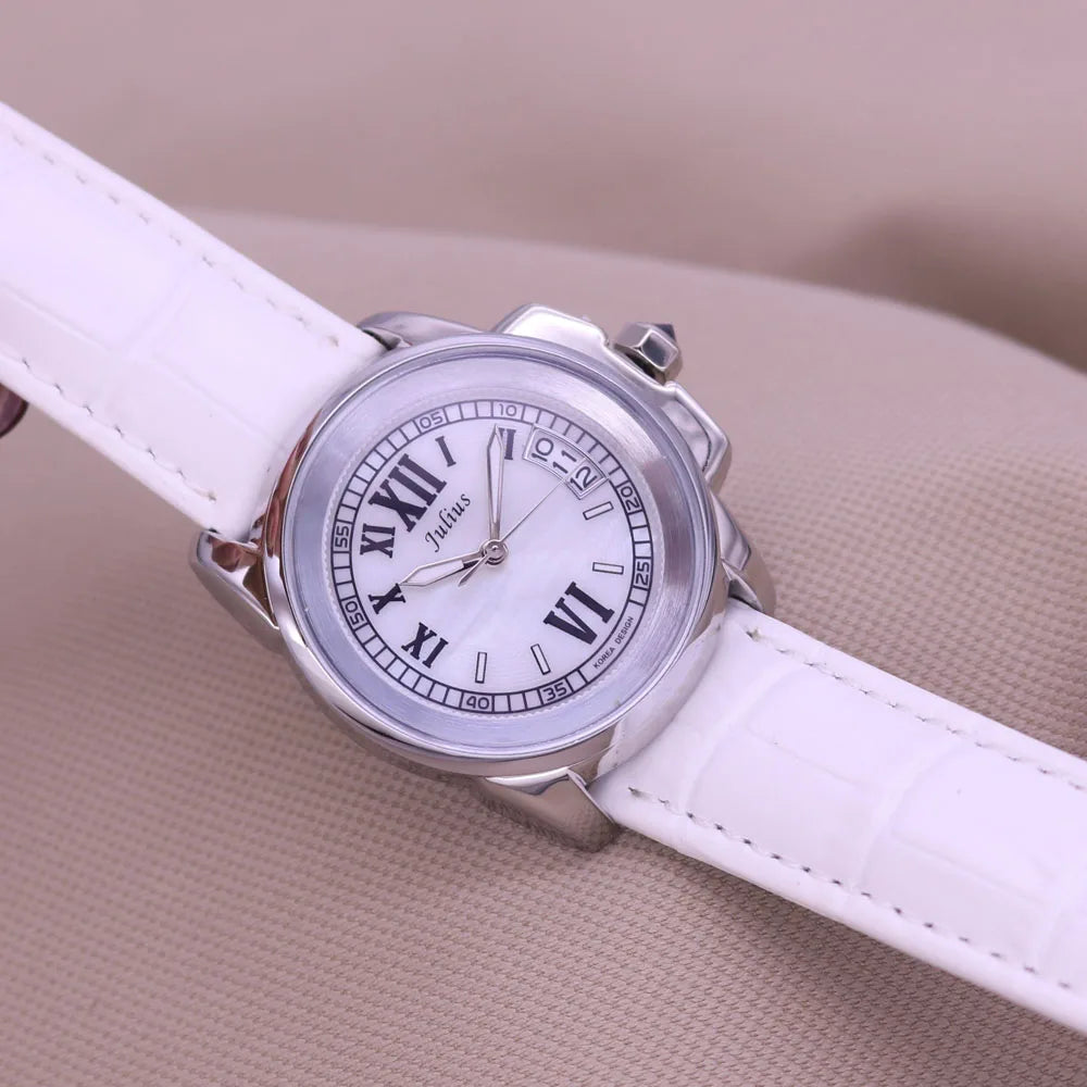 Relógio Feminino de Couro Genuíno