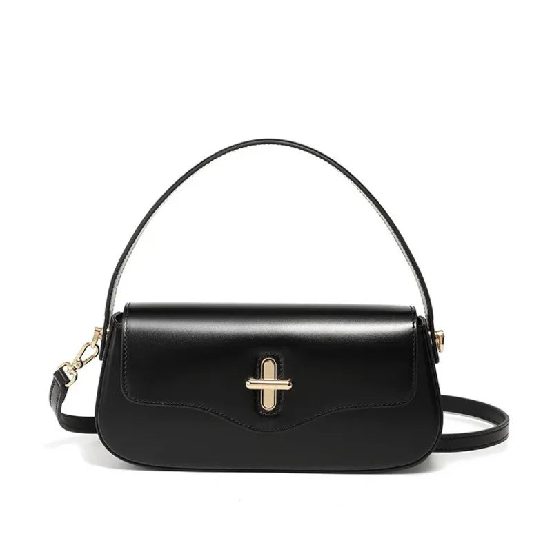 Bolsa de Couro Com Alça Dupla