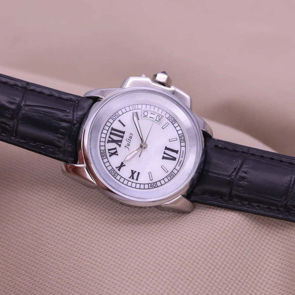 Relógio Feminino de Couro Genuíno