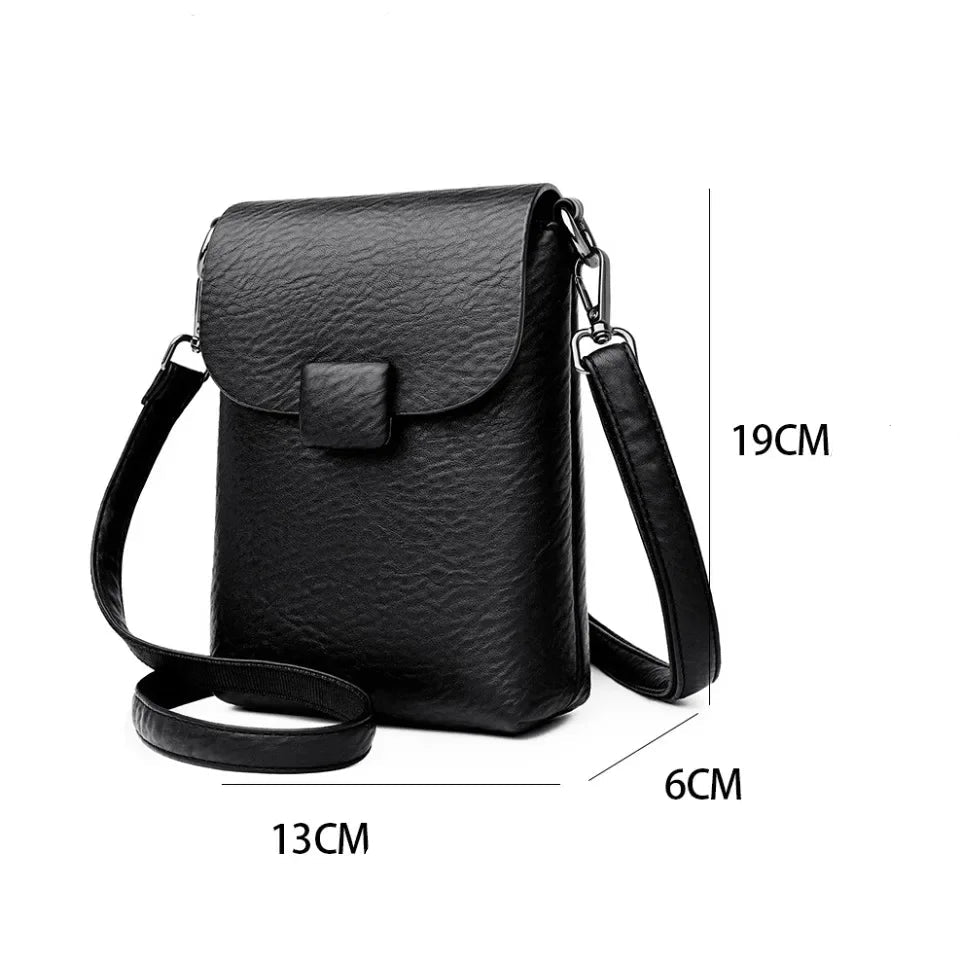 Bolsa Pequena de Couro Genuíno