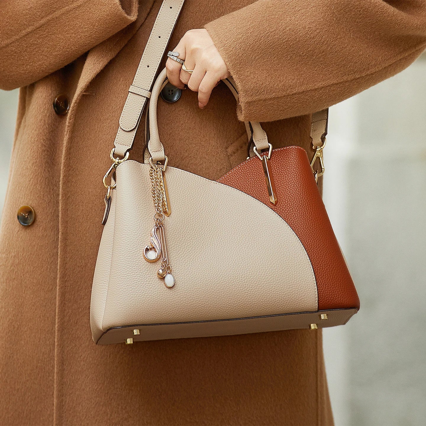 Bolsa Satchel Bicolor Verona