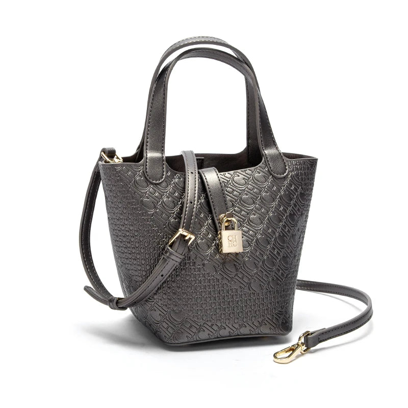 Bolsa Tote Retrô com Fivela Metálica