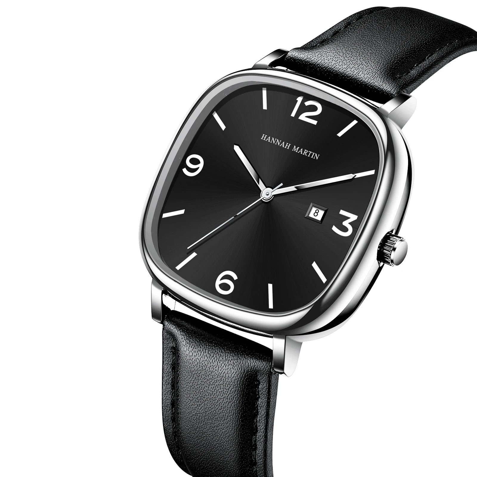 Relógio de Couro Feminino Aura Square