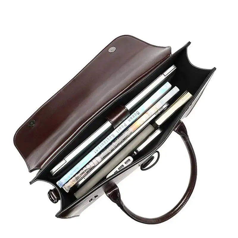 Bolsa de Couro Clássica Executiva