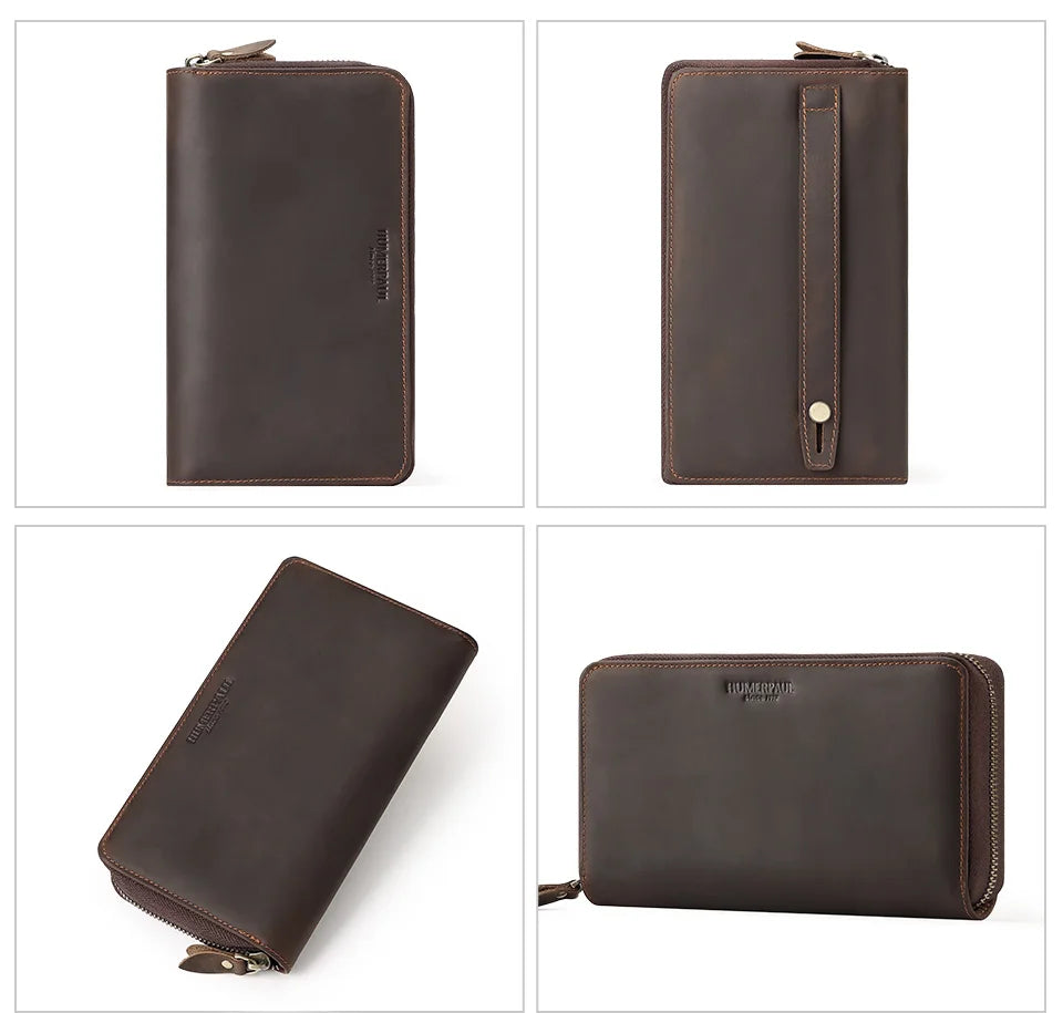 Carteira Feminina de Couro Com Alça