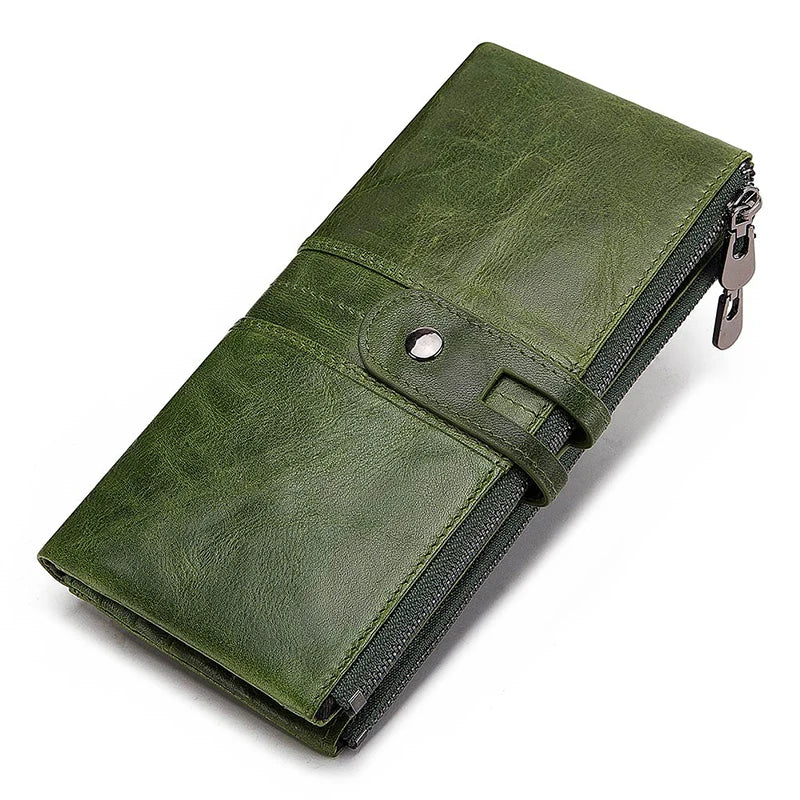 Carteira Feminina de Couro com Bloqueio RFID