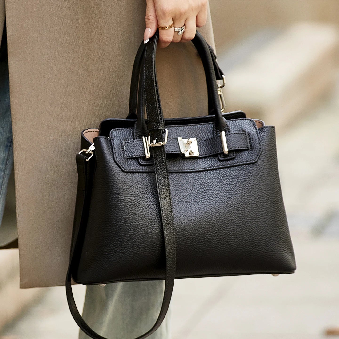 Bolsa Amalfi Buckle Leather – Edição Heritage