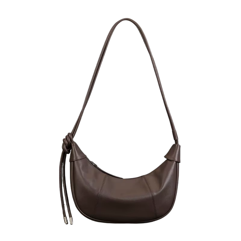 Bolsa Feminina de Couro Meia Lua
