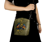 Bolsa de Couro Genuíno Butterfly