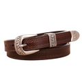 Cinto Feminino de Couro Vintage-Marrom