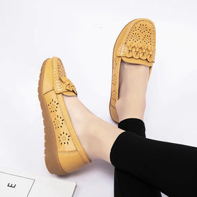 Sapato Mocassim Amarelo