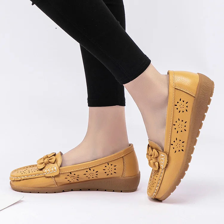 Sapato Mocassim Amarelo