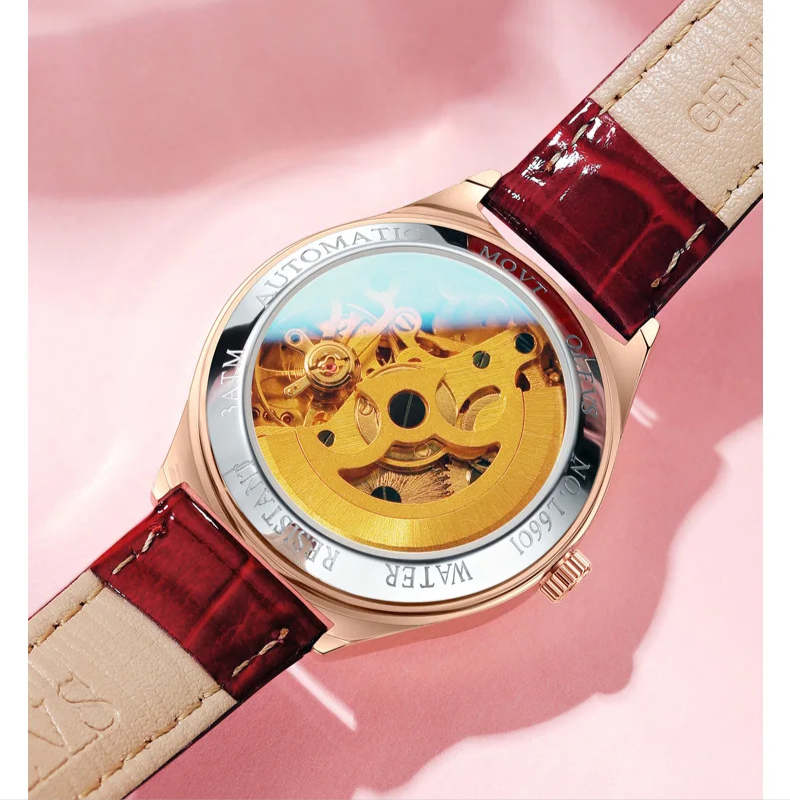 Relógio Grand Majestic – Automático Vinho.