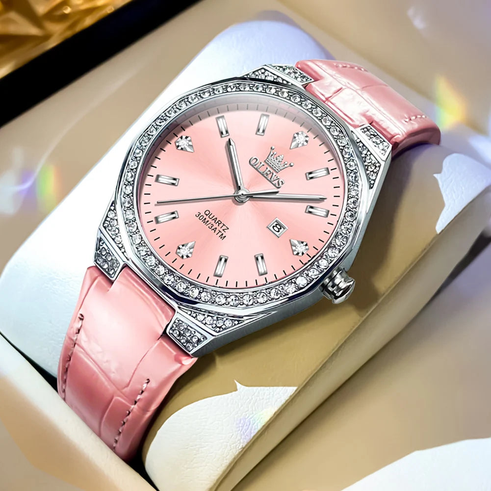 Relógio Feminino Quartzo de Luxo