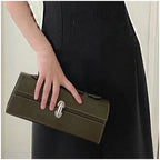 Bolsa Feminina de Couro Baguete