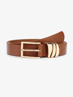 Cinto Feminino de Couro-Marrom