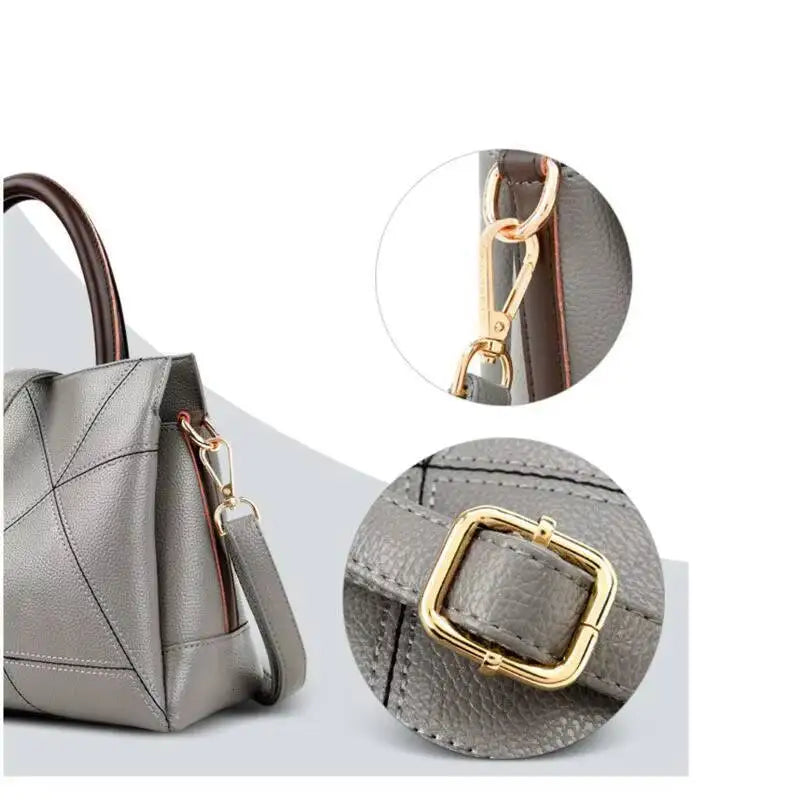 Bolsa Vértice de Couro