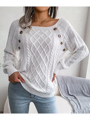 Suéter Casual-Branco