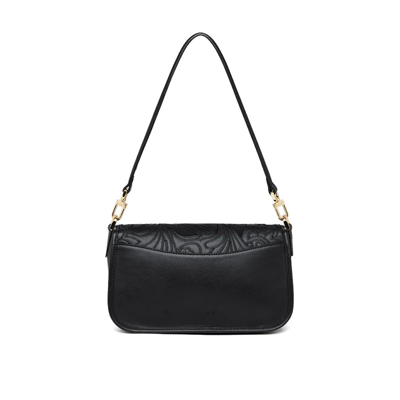 Bolsa de Couro Artesanal Floratta