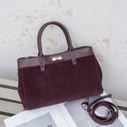 Bolsa Tote de Camurça Clássica