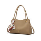 Bolsa de Couro Genuíno Taupe