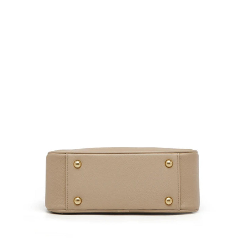 Bolsa Hobo Lucca em Couro Legítimo Cáqui
