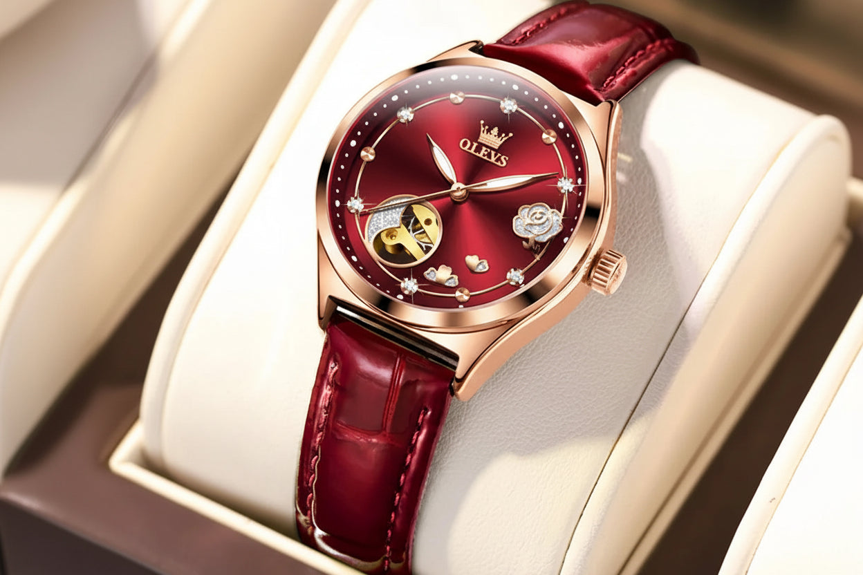 Relógio Grand Majestic – Automático Vinho.