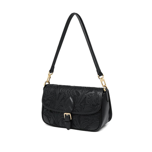 Bolsa de Couro Artesanal Floratta