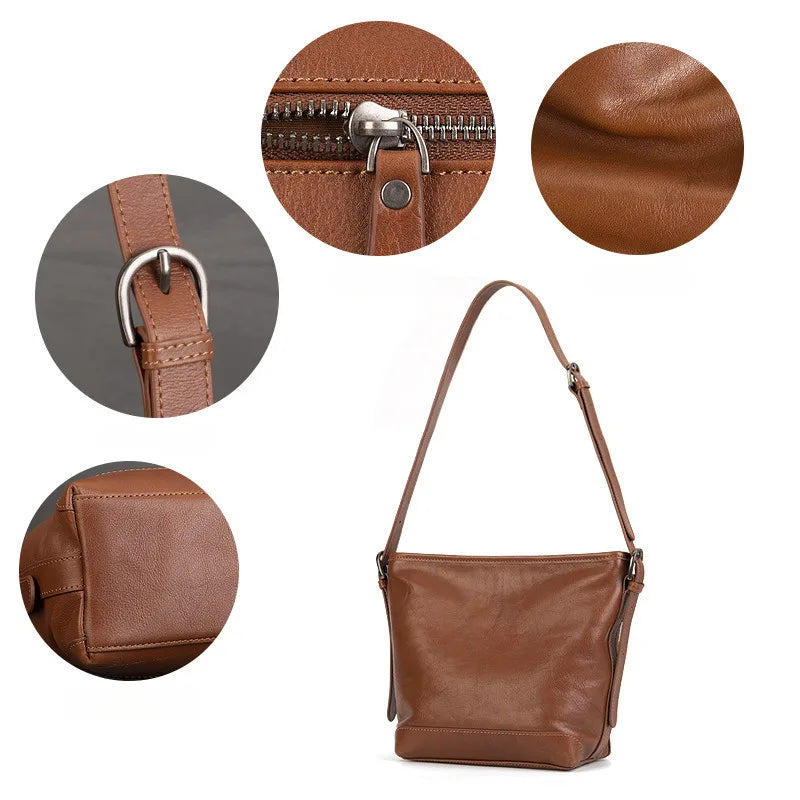 Bolsa de Couro Feminina Minimalista