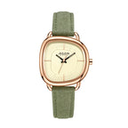 Relógio Feminino Julius Minimalista Com Pulseira de Couro Camurça