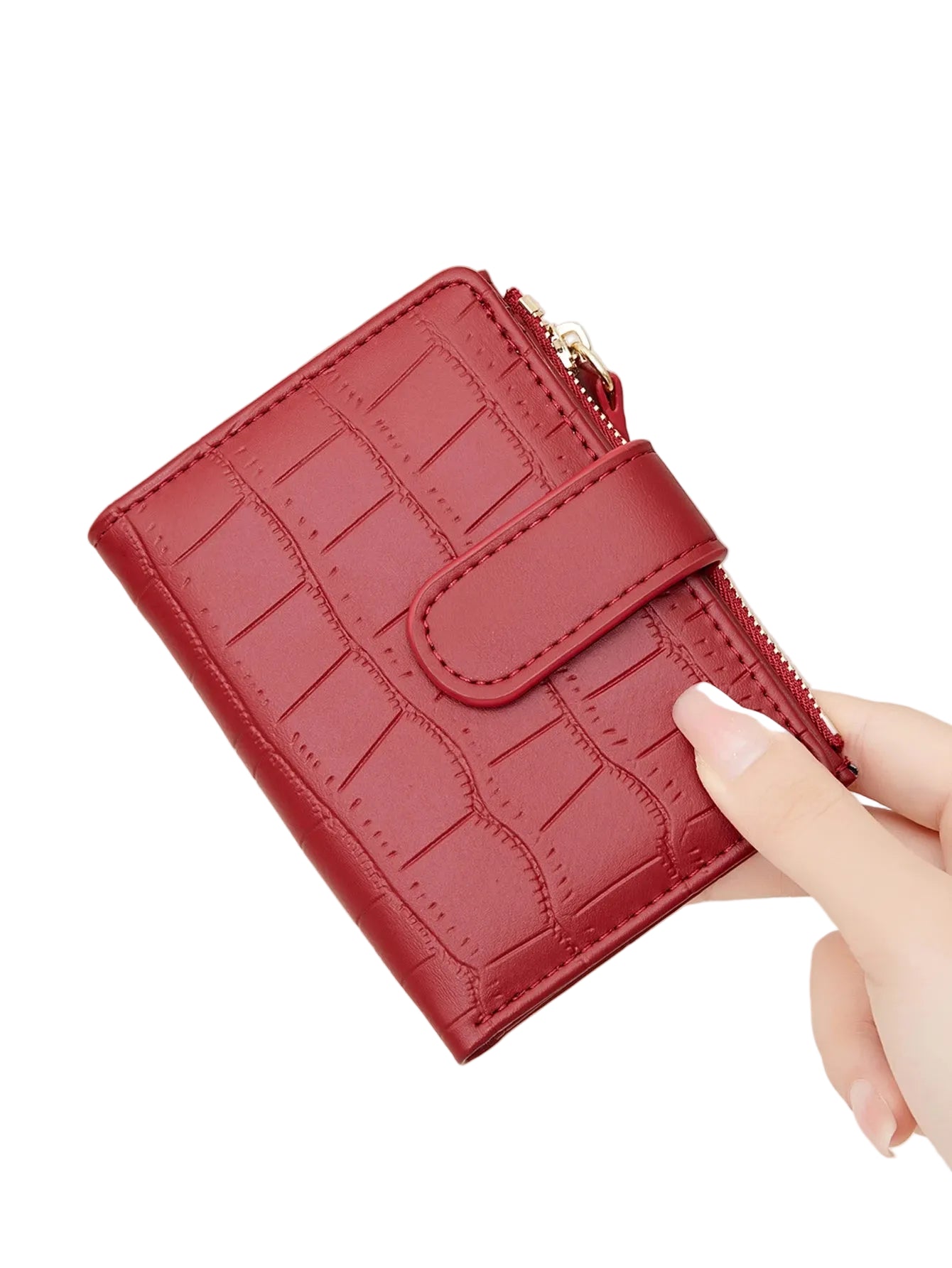 Carteira Stellar Croco-Embossed Cardholder